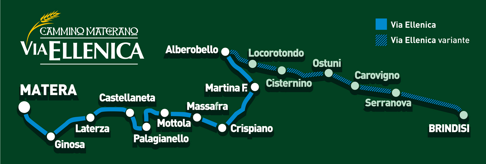 Mappa Cammino Materano