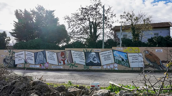 Un murales nuovo di zecca vi dà il benvenuto a Santeramo in Colle